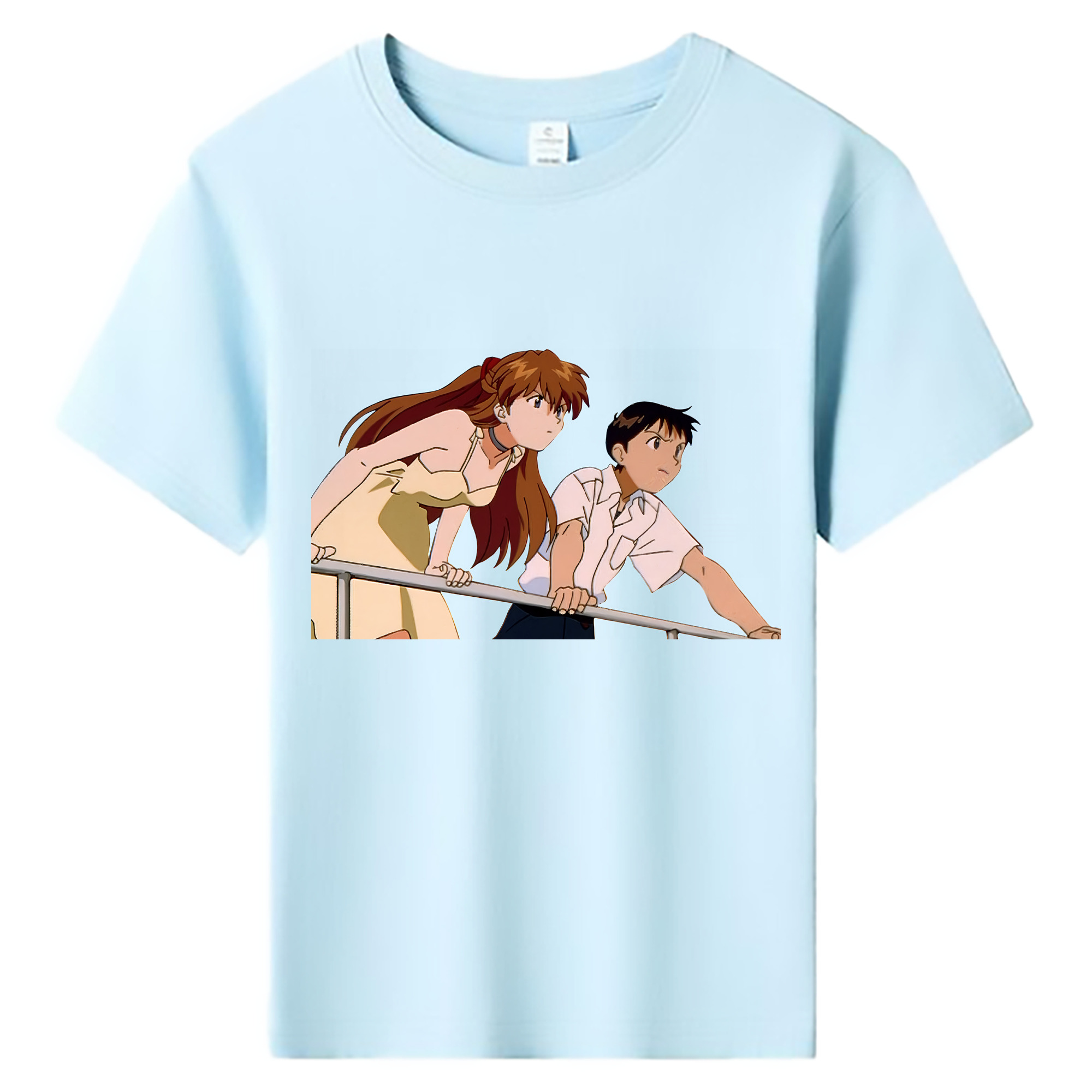 （画像用） EVA 新世紀エヴァンゲリオン 綿100％キッズTシャツ（フロントプリント）